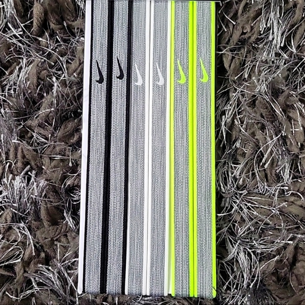 Nike Jacquard Hairbands Pack of 6 - Picture 2 of 6